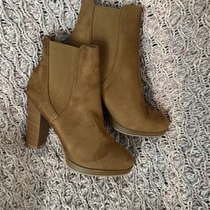 Heeled Brown Booties